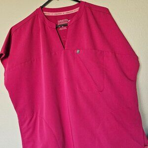 Fabletics Evolve Scrub Top XL Hibiscus Pink